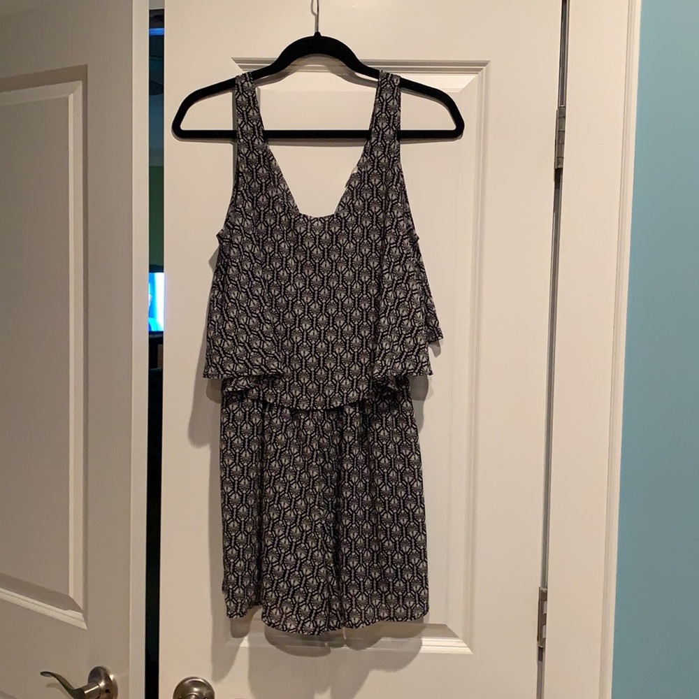 Black and white romper